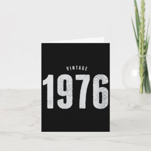 Women's vintage 1976 classic retro 50th birthday card