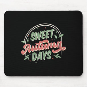 Womens Vintage Autumn Colours Fall Canadian Leaves Mouse Pad