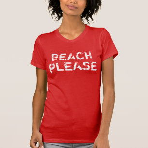 Women's Vintage Beach Please T-Shirt