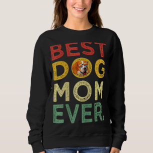 Womens Vintage Beagle Best Dog Mum Ever Sweatshirt