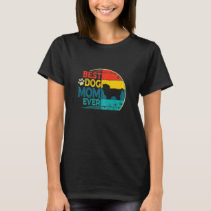 Womens Vintage Best Shih Tzu Dog Mum Ever Mother's T-Shirt