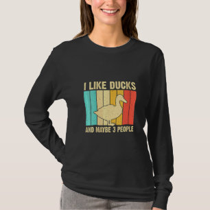 Womens Vintage Duck  For Duck  Men Women Mallard D T-Shirt
