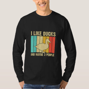 Womens Vintage Duck For Duck Men Women Mallard D T-Shirt