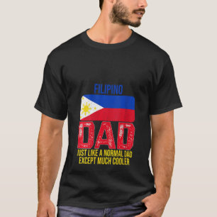 Womens Vintage Filipino Dad Philippines Flag For F T-Shirt