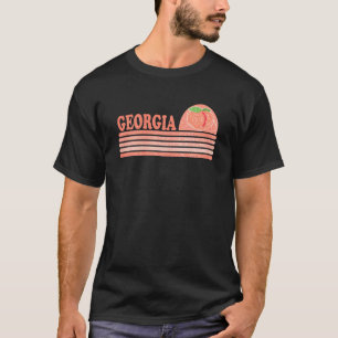 Womens Vintage Georgia Peach Southern Girls Retro T-Shirt