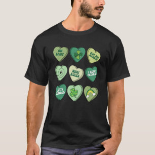 Womens Vintage Heart Candy NICU Nurse St Patricks T-Shirt
