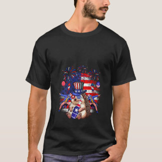 Womens Vintage Hedgehog Sunglasses 4th Of July Fir T-Shirt