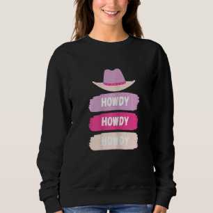 Womens Vintage Howdy Rodeo Western Country Souther Sweatshirt