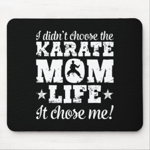 Womens Vintage I Didn't Choose The Karate Mum Life Mouse Pad