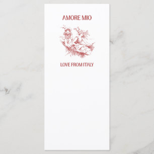 Women's Vintage Italian Amore Mio Romantic Luxury Menu