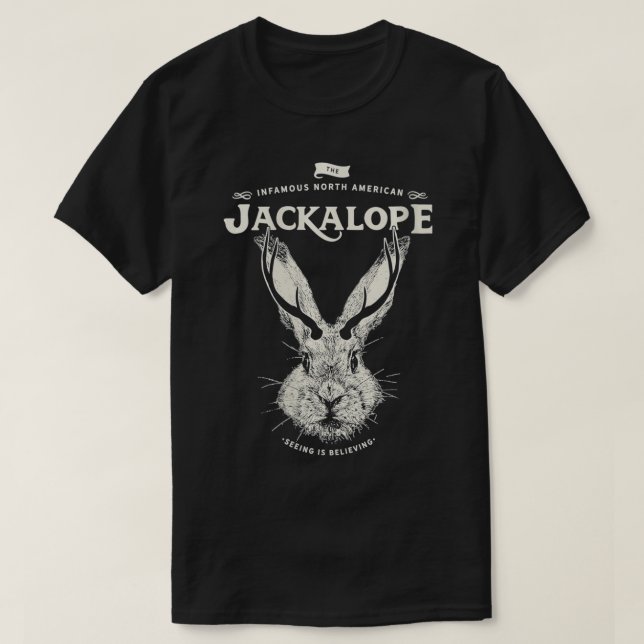 Womens Vintage Jackalope, Spirit Animal, Infamous  T-Shirt (Design Front)