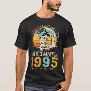 Womens Vintage Legendary Awesome Epic Since Decemb T-Shirt