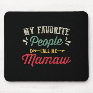 Womens vintage mothers day gift favorite people mouse pad