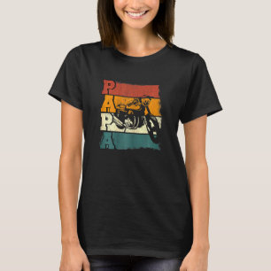 Womens Vintage Motorcycle Papa Biker Motorcycle Ri T-Shirt