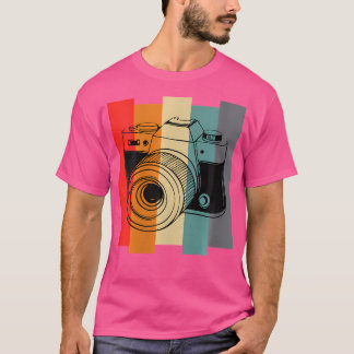 Womens Vintage Photography Camera T-Shirt