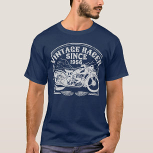 Womens Vintage Racer Since 1956 Retro Motorbike  M T-Shirt