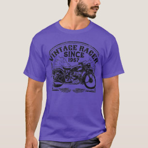 Womens Vintage Racer Since 1957 Retro Motorbike  M T-Shirt