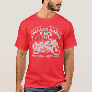 Womens Vintage Racer Since 1968 Retro Motorbike M T-Shirt