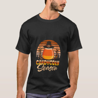 Womens Vintage Retro Funny Candy Corn Season Thank T-Shirt