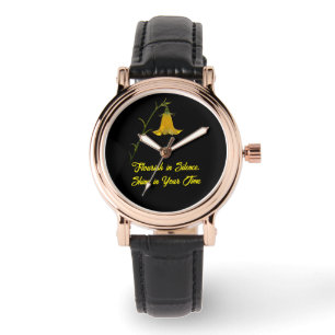 Women's Vintage Rose Gold Watch - Flowers