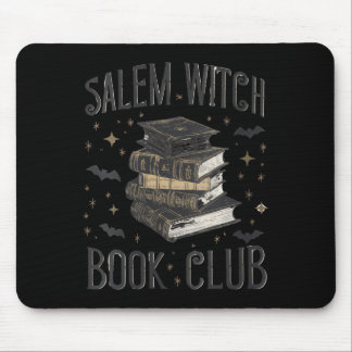 Womens Vintage Salem Book Club Black Cat Bookish Mouse Pad