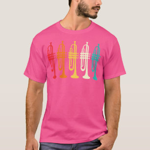 Womens Vintage Trumpet Player Retro Marching Band  T-Shirt