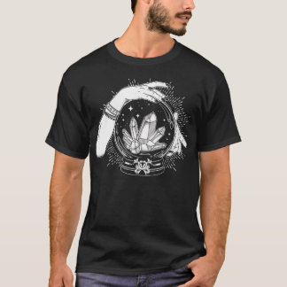 Womens Vintage Witchy Crystals Mystic Crystal Ball T-Shirt