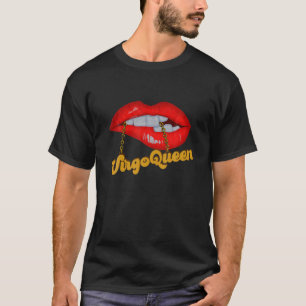 Womens Virgo Queen Lips Girls Born In September Bi T-Shirt