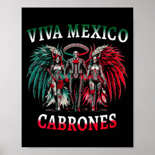 Womens Viva Mexico Dia De Los Muertos - Day Of The Poster