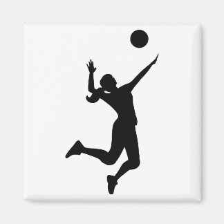women's volleyball figure magnet