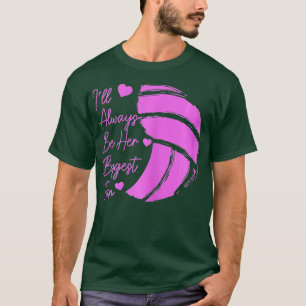 Womens Volleyball Mum Her Biggest Fan Volleyball D T-Shirt