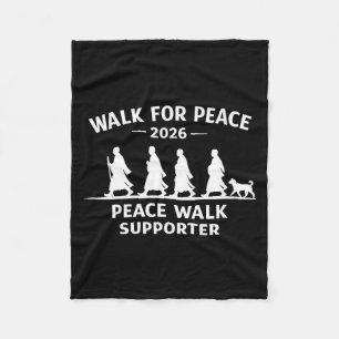 Women's walk for peace 2026 squad supporter monks fleece blanket