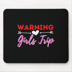Womens Warning Girls Trip - Weekend Bachelorette G Mouse Pad