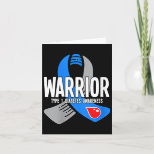 Womens Warrior Type 1 Diabetes Awareness Card