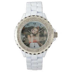 Women's Watch - Personalised - Rhinestone White