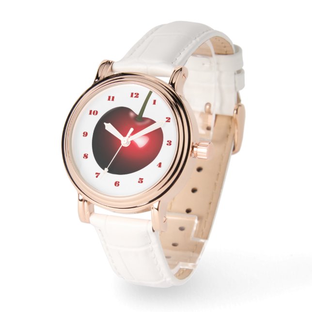 Women's Watch with Red Cherry (Angle)