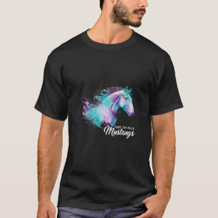 Womens Watercolor Horses Colourful Animal Save Our T-Shirt