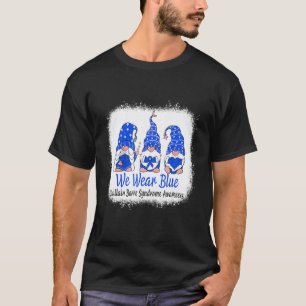 Womens We Wear Blue Guillain Barre Syndrome Awaren T-Shirt
