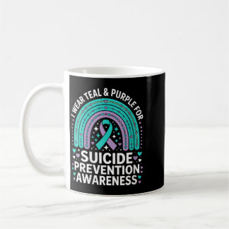 Womens Wear Teal Purple For Prevention Awareness Coffee Mug