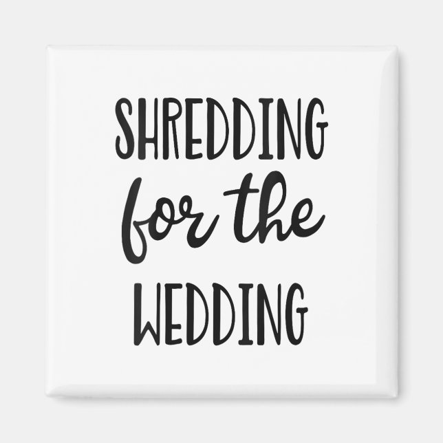 Womens Wedding Bride Groom Gym Training Workout V- Magnet (Front)