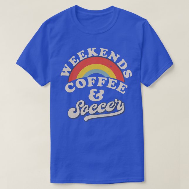 Womens Weekends Coffee And Soccer Retro Soccer Mum T-Shirt (Design Front)