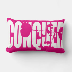 Women's Weightlifting Motivation - CONQUER Lumbar Cushion