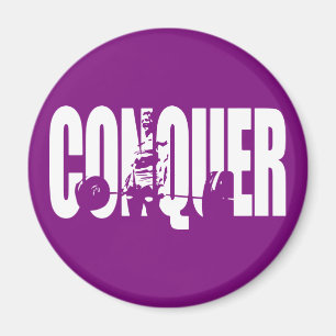 Women's Weightlifting Motivation - CONQUER Magnet