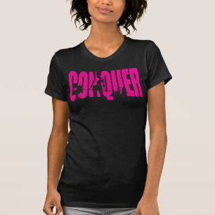 Women's Weightlifting Motivation - CONQUER T-Shirt