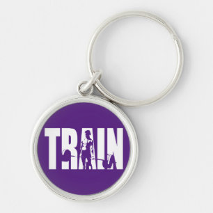Women's Weightlifting Motivation - TRAIN Key Ring