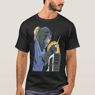 Womens Welder Mum Outfit for Women Metalworkers T-Shirt