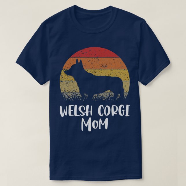 Womens Welsh Corgi Dog Mom1680 T-Shirt (Design Front)
