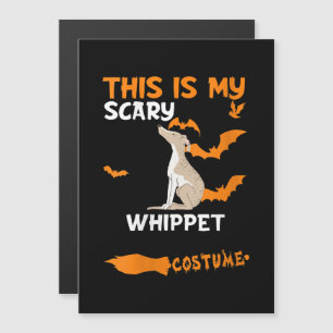 Womens Whippet Costume Halloween Lazy Scary Dog Magnetic Invitation