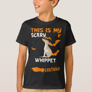 Womens Whippet Costume Halloween Lazy Scary Dog T-Shirt