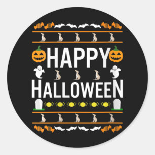 Womens Whippet Halloween Lazy Ugly Costume Dog Classic Round Sticker